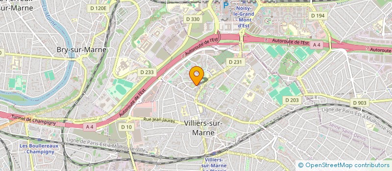 localisation de l'entreprise PRORENOV à VILLIERS-SUR-MARNE
