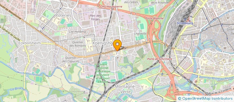 localisation de l'entreprise PRORETINA à STRASBOURG