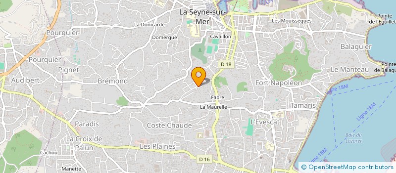 localisation de l'entreprise PROREVAR à LA SEYNE-SUR-MER
