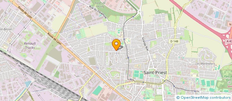 localisation de l'entreprise PROREX  SAINT-PRIEST