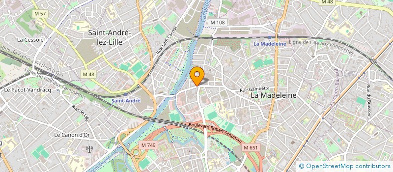 localisation de l'entreprise PRORHCONSEILS à LA MADELEINE