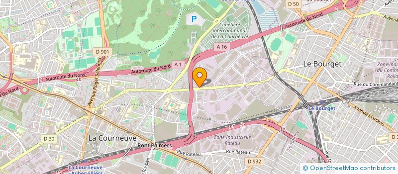 localisation de l'entreprise PROS à LA COURNEUVE
