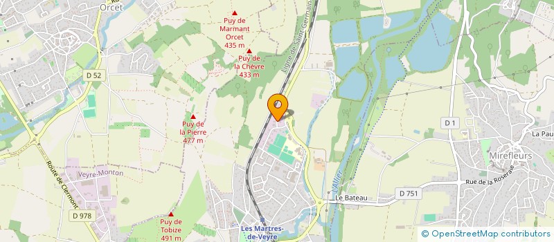 localisation de l'entreprise PROS A PROS EN ABREGE PAP  LES MARTRES-DE-VEYRE