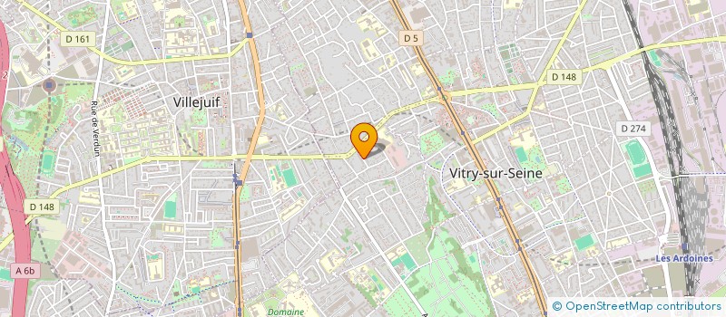 localisation de l'entreprise PROS-BAT  VITRY-SUR-SEINE