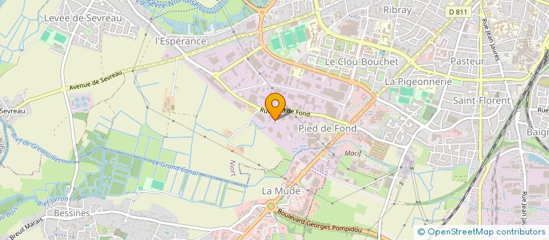 localisation de l'entreprise PROS-CARRELAGE ET CHAPE  NIORT