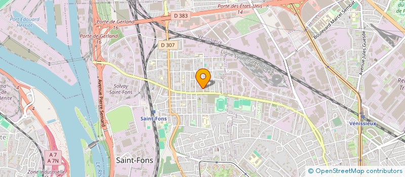 localisation de l'entreprise PROS COOP CHEZ VOUS  VENISSIEUX