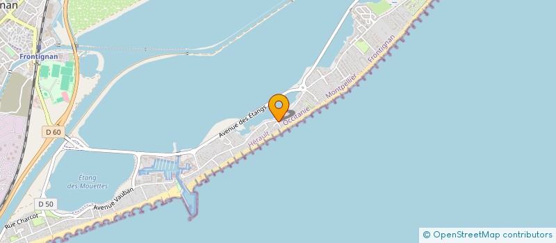 localisation de l'entreprise PROS DEVELOPPEMENT à FRONTIGNAN