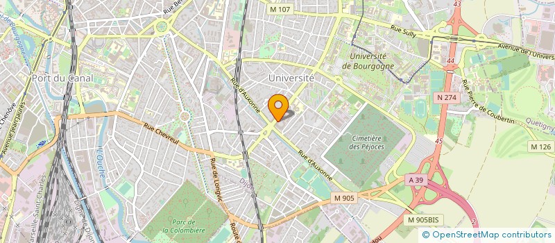 localisation de l'entreprise PROS ELEC PEINTURE ET ISOLATION à DIJON
