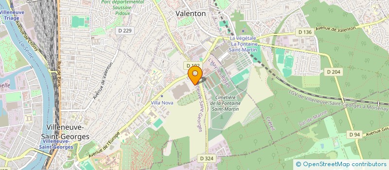 localisation de l'entreprise PROS ETANCHEITE à VILLENEUVE-SAINT-GEORGES