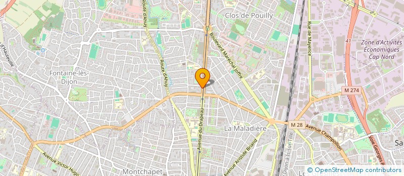 localisation de l'entreprise PROS PEINTRES SERVICES  DIJON