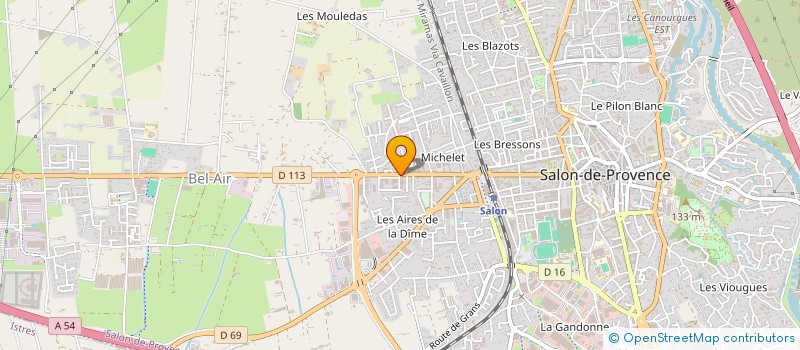 localisation de l'entreprise PROS-TEC à SALON-DE-PROVENCE