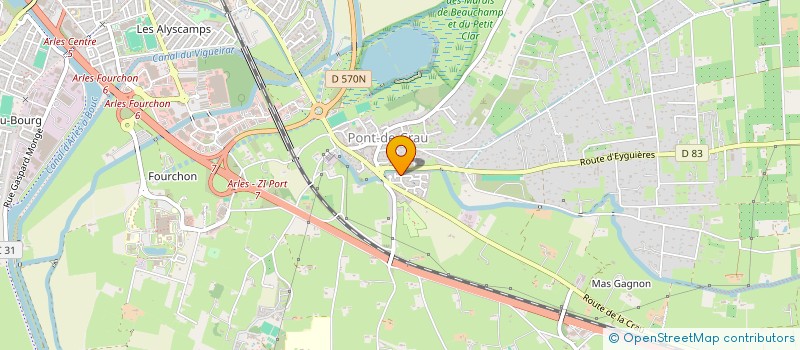 localisation de l'entreprise PROSAELEC à ARLES