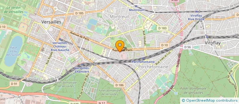 localisation de l'entreprise PROSCENIUM à VERSAILLES