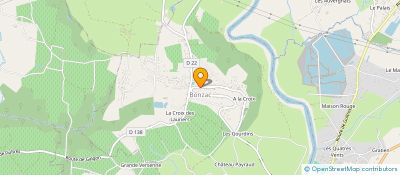 localisation de l'entreprise PROSCENIUM  BONZAC