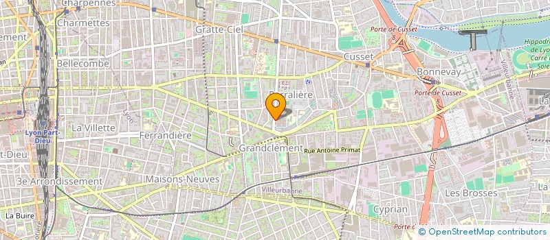 localisation de l'entreprise PROSCOMPTA à VILLEURBANNE