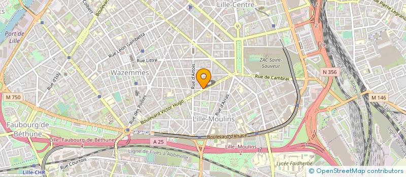 localisation de l'entreprise PROSEC à LILLE