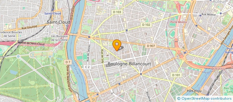 localisation de l'entreprise PROSEC INVESTIGATION  BOULOGNE-BILLANCOURT