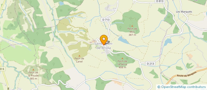 localisation de l'entreprise PROSEED  SAINT-JULIEN-DE-BRIOLA