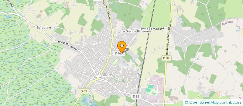 localisation de l'entreprise PROSELYTARIE  SOULLANS