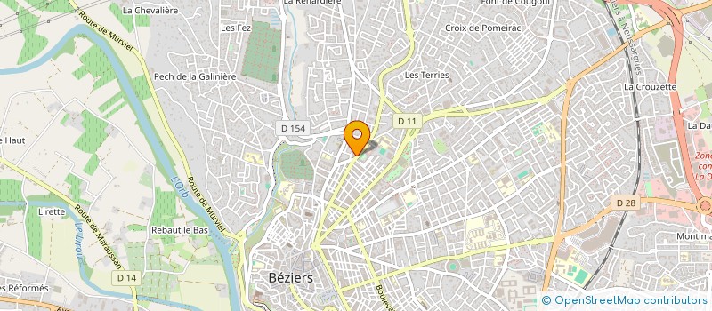 localisation de l'entreprise PROSERPINE à BEZIERS