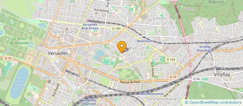 localisation de l'entreprise PROSERPINE à VERSAILLES