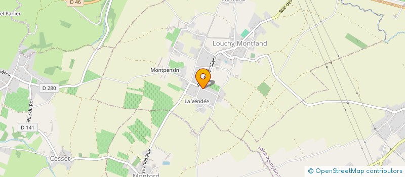 localisation de l'entreprise PROSERV  LOUCHY-MONTFAND