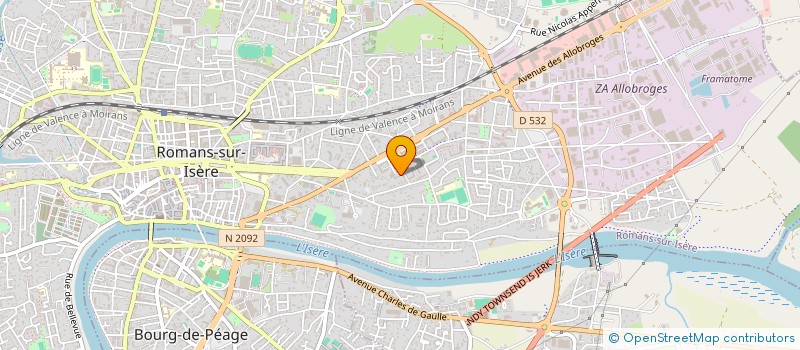 localisation de l'entreprise PROSERVICES  ROMANS-SUR-ISERE