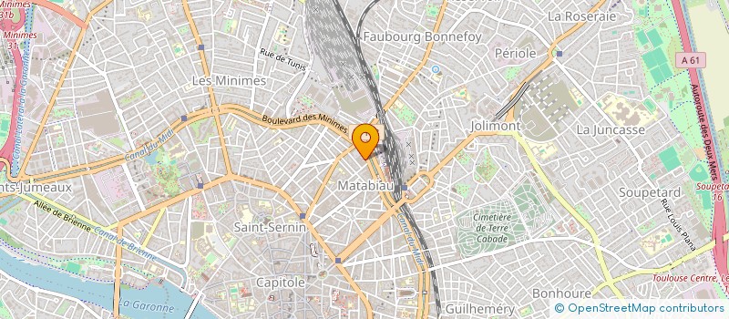 localisation de l'entreprise PROSERVICES à TOULOUSE