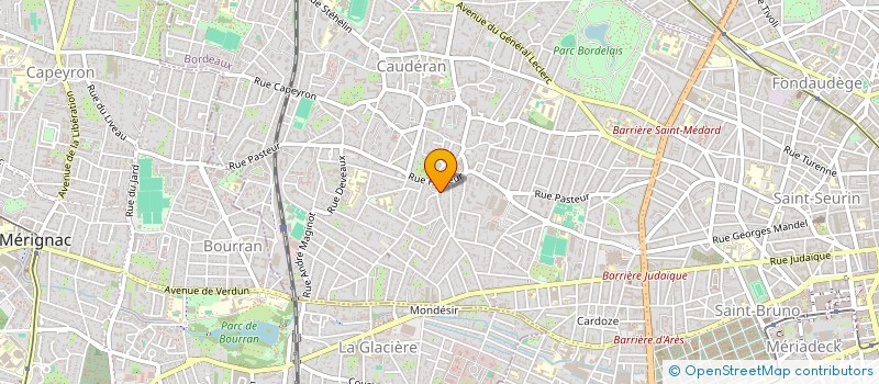 localisation de l'entreprise PROSERVICES à BORDEAUX