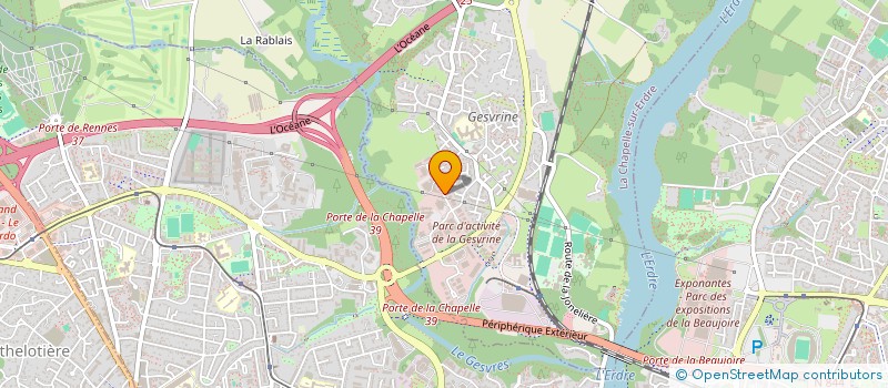 localisation de l'entreprise PROSERVICES EQUIPEMENT  LA CHAPELLE-SUR-ERDRE