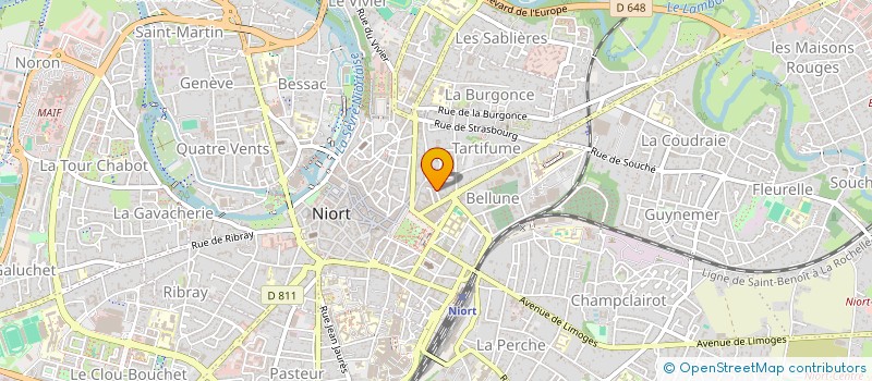 localisation de l'entreprise PROSERVICES SECURITE  NIORT
