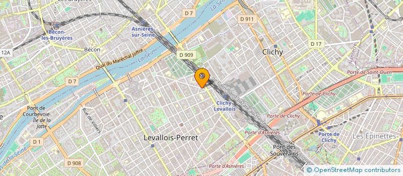 localisation de l'entreprise PROSERVIS MULTITECHNIQUES  LEVALLOIS-PERRET