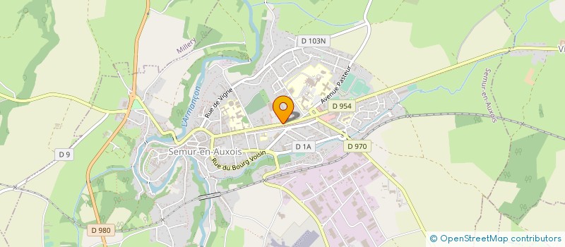 localisation de l'entreprise PROSHOP SEMUR à SEMUR-EN-AUXOIS