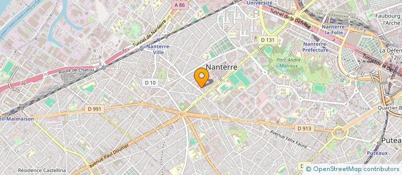 localisation de l'entreprise PROSIGNAL à NANTERRE