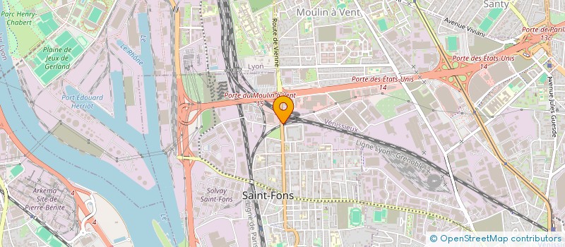 localisation de l'entreprise PROSINNER  SAINT-FONS