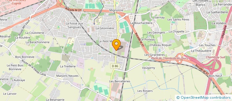 localisation de l'entreprise PROSIS à JOUE-LES-TOURS