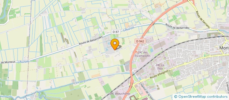 localisation de l'entreprise PROSITEGESTION  MONTEUX