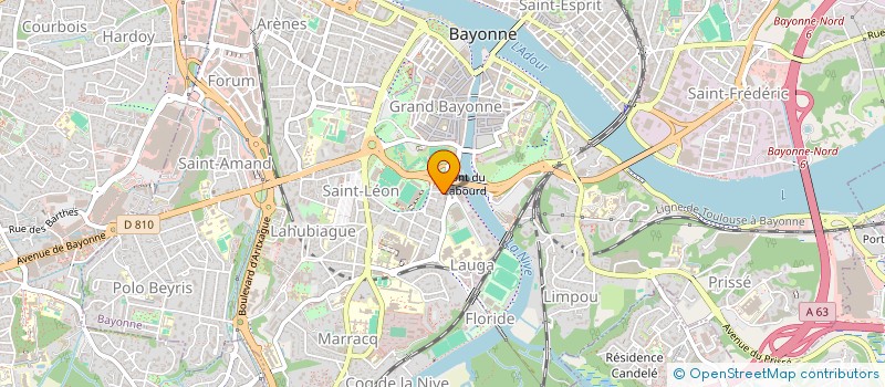 localisation de l'entreprise PROSIX FRANCE  BAYONNE