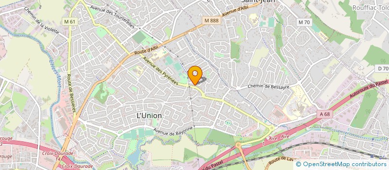 localisation de l'entreprise PROSJURIS à L'UNION
