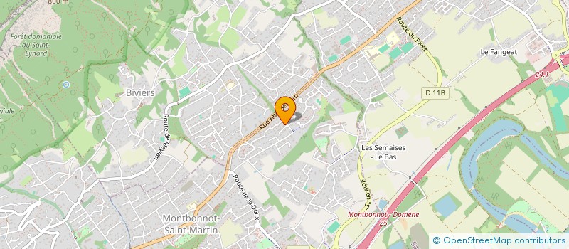 localisation de l'entreprise PROSKI SARL  MONTBONNOT-SAINT-MARTIN