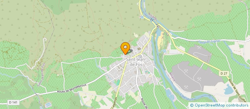 localisation de l'entreprise PROSKIL  SAINT-JEAN-DE-FOS