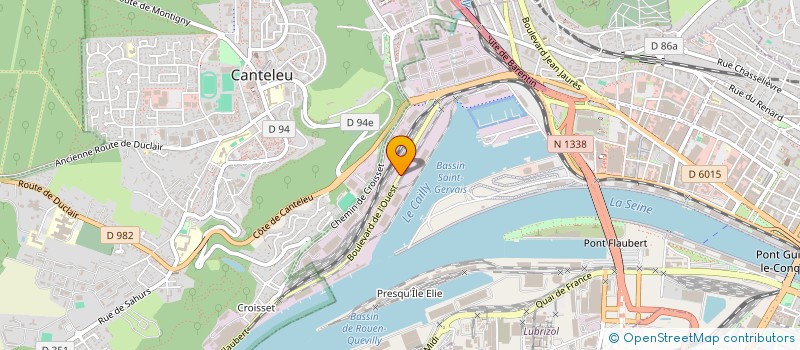 localisation de l'entreprise PROSOCATRA à ROUEN