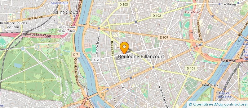 localisation de l'entreprise PROSODIE à BOULOGNE-BILLANCOURT