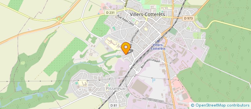 localisation de l'entreprise PROSOL 02 à VILLERS-COTTERETS