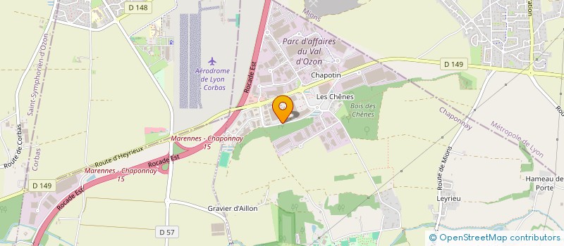 localisation de l'entreprise PROSOL COMMUNICATION & MARKETING  CHAPONNAY