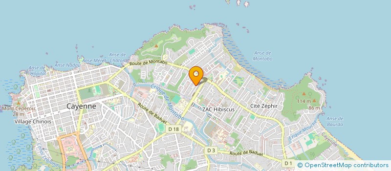 localisation de l'entreprise PROSPA IMMOBILIER  CAYENNE