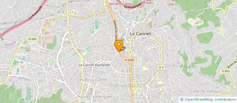 localisation de l'entreprise PROSPACIA à LE CANNET