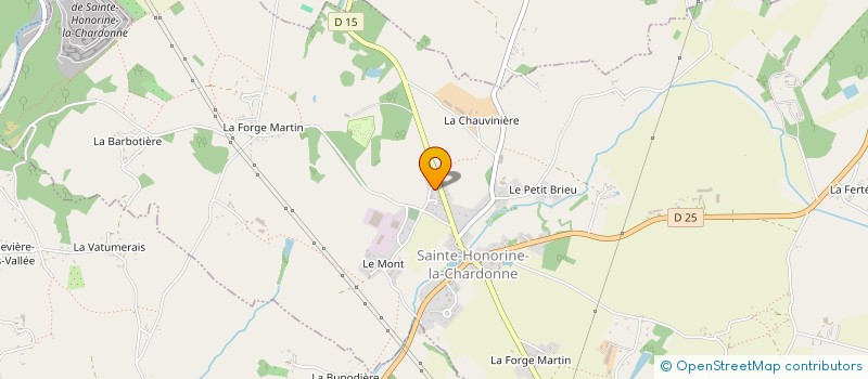 localisation de l'entreprise PROSPECOM à SAINTE HONORINE LA CHARDONNE