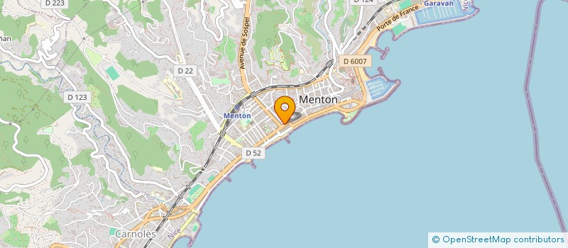 localisation de l'entreprise PROSPECT'IVE à MENTON