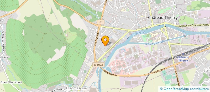 localisation de l'entreprise PROSPECTION CONSEIL FONCIER  CHATEAU-THIERRY